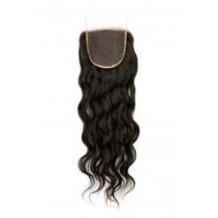 14"-18" Natural Wavy Indian Hair Lace Closure (5"x5")