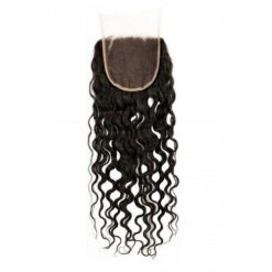 14"-18" Deep Curly Indian Hair Lace Closure (5"x5")
