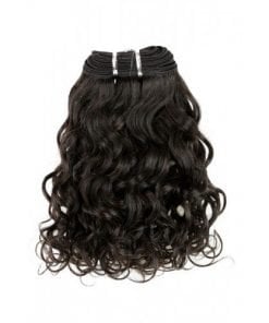 Natural Curly Indian Remi Machine Weft