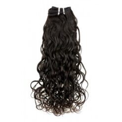 16" Natural Curly Indian Hair Machine Weft