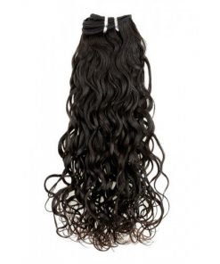 16" Natural Curly Indian Hair Machine Weft