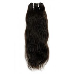 14" Natural Straight Indian Hair Machine Weft