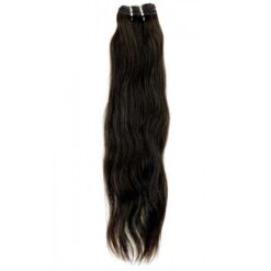 18" Natural Straight Indian Hair Machine Weft