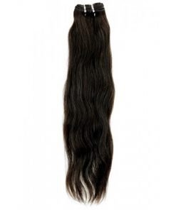 18" Natural Straight Indian Hair Machine Weft