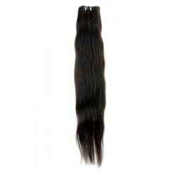 24" Natural Straight Indian Hair Machine Weft