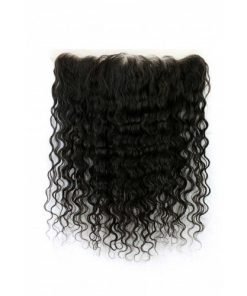 Alternative view of Natural Curly Indian Human Hair Lace Frontal (13"x4")