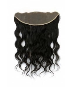 Natural Wavy Indian Human Hair Lace Frontal (13"x4")