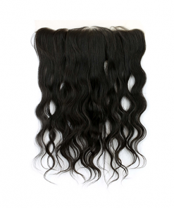 Alternative view of Natural Wavy Indian Human Hair Lace Frontal (13"x4")