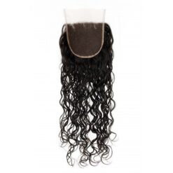 14"-18" Natural Curly Indian Hair Lace Closure (5"x5")