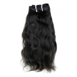 10" Natural Wavy Indian Hair Machine Weft