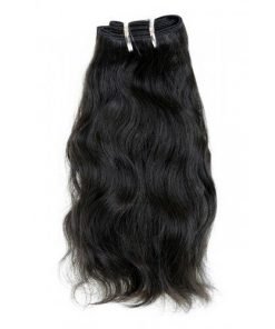 10" Natural Wavy Indian Hair Machine Weft
