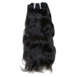 12" Natural Wavy Indian Hair Machine Weft