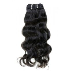14" Natural Wavy Indian Hair Machine Weft