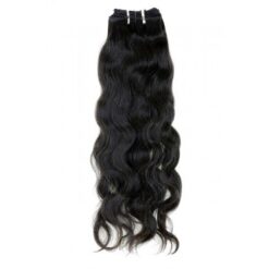 16" Natural Wavy Indian Hair Machine Weft