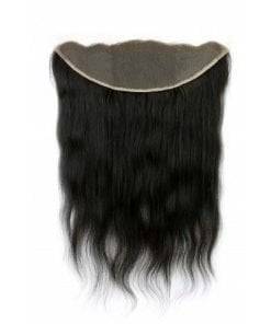 Natural Straight Indian Human Hair Lace Frontal (13"x4")