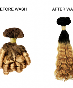 Alternative view of 12" Remi Body Curl Hand-Tied Weft Human Hair (10 Bundles)