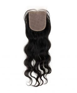 14" Natural Wavy Silk Top Indian Hair Closure (4"x3.5")