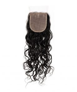 14" Natural Curly Silk Top Indian Hair Closure (4"x3.5")