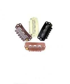 Alternative view of U-Shape Hair Extension Snap-Clips (1 Dozen)