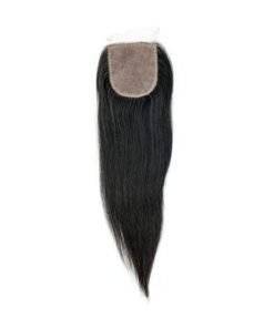 14" Straight Silk Top Indian Hair Closure (4"x3.5")